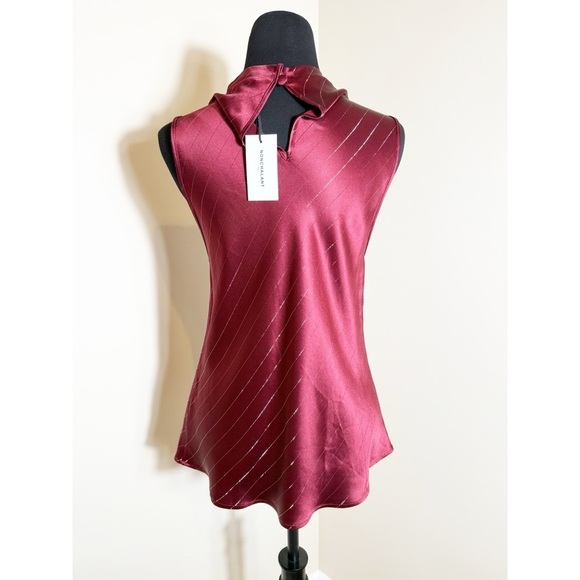 NWT NONCHALANT Label Laura satin top M - Picture 6 of 11